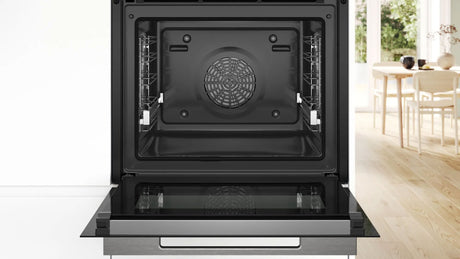 Bosch 60cm Series 8 Built-In Electric MultiFunction Oven Black HRG776MB1A
