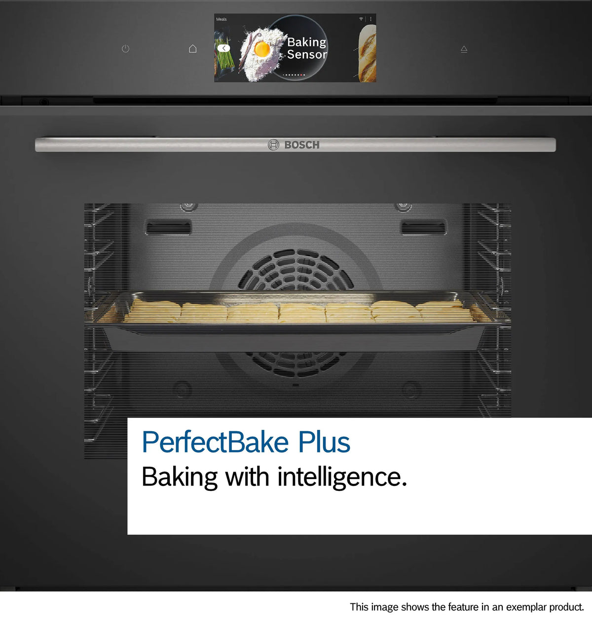Bosch Series 8 60cm Accentline Pyrolytic Steam Oven Black HRG978NB1A