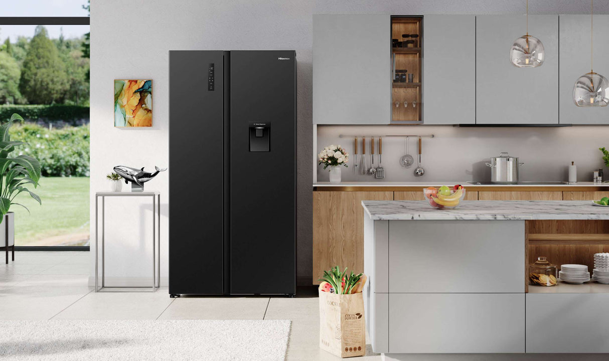 Hisense 541L PureFlat Side by Side Refrigerator HRSBS540BW | Greater Sydney Only