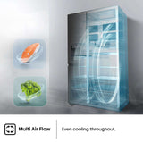 Hisense 632L Side by Side Refrigerator HRSBS633BW | Greater Sydney Only