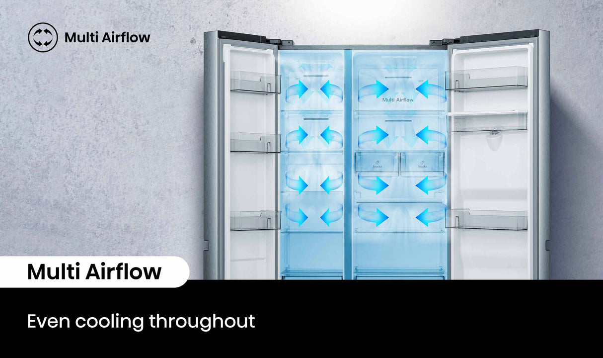 Hisense 649L Side by Side Refrigerator HRSBS649SW | Greater Sydney Only