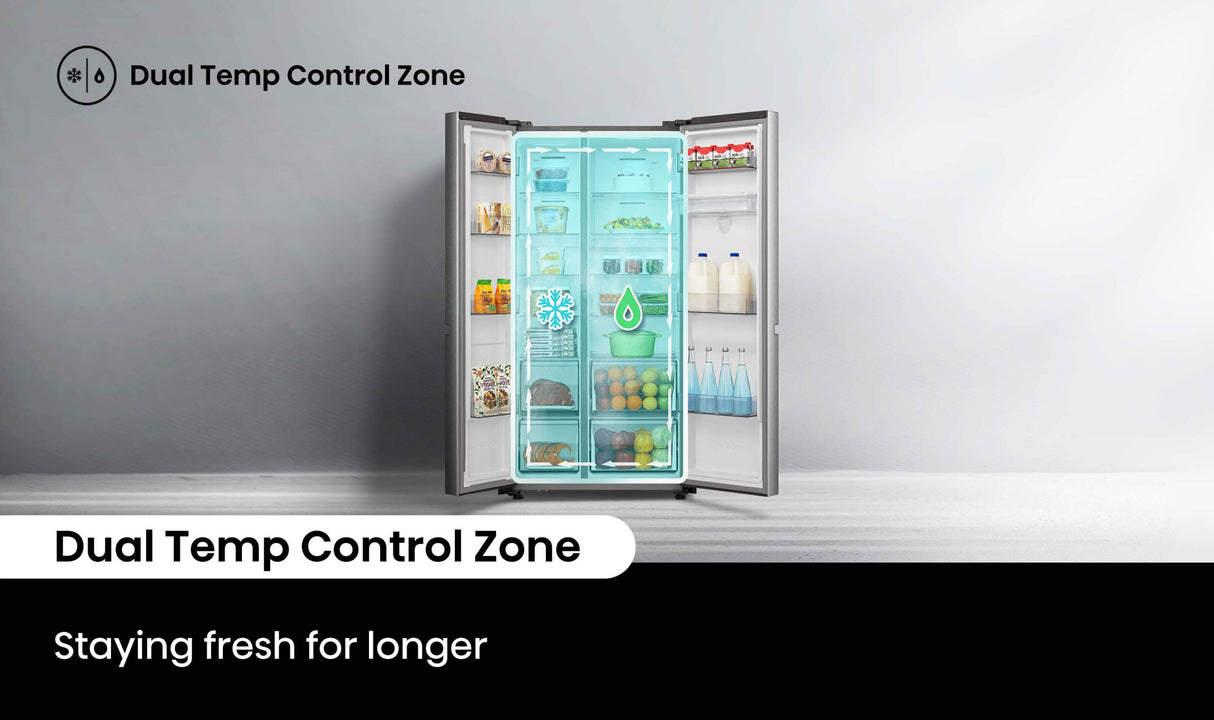 Hisense 649L Side by Side Refrigerator HRSBS649SW | Greater Sydney Only