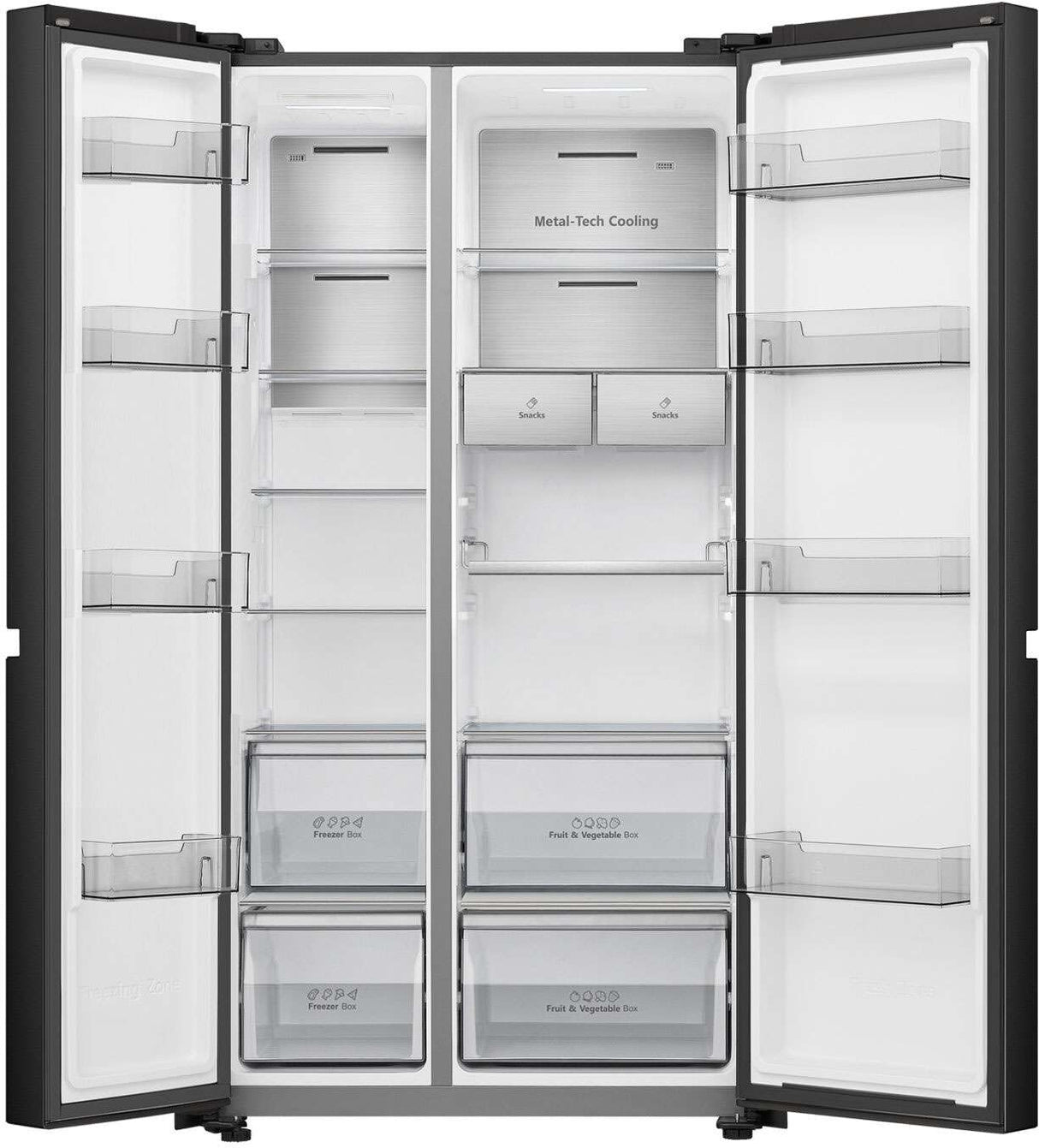 Hisense 652L Side by Side Refrigerator HRSBS652B | Greater Sydney Only