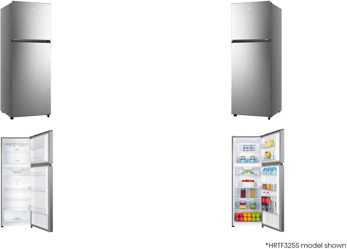 Hisense 326L Top Mount Refrigerator Silver HRTF325S | Greater Sydney Only