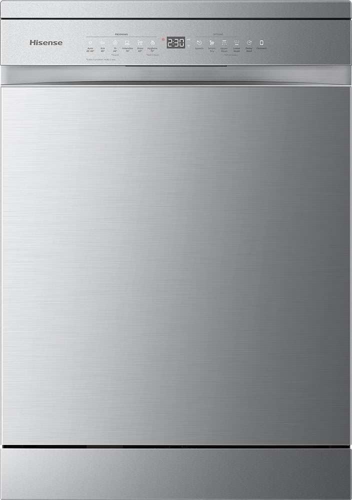 Hisense 60cm 16 Place Setting Freestanding Dishwasher Stainless Steel HSAA16FS