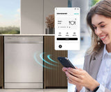 Hisense 60cm 16 Place Setting Freestanding Dishwasher Stainless Steel HSAA16FS