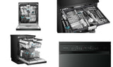 Hisense 60cm 16 Place Setting Freestanding Dishwasher Black Steel HSAP16FB