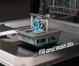 Hisense 60cm 16 Place Setting Freestanding Dishwasher Black Steel HSAP16FB