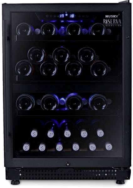 Husky 154L Dual Zone Wine Fridge HUSWS54DMBZY | Greater Sydney Only