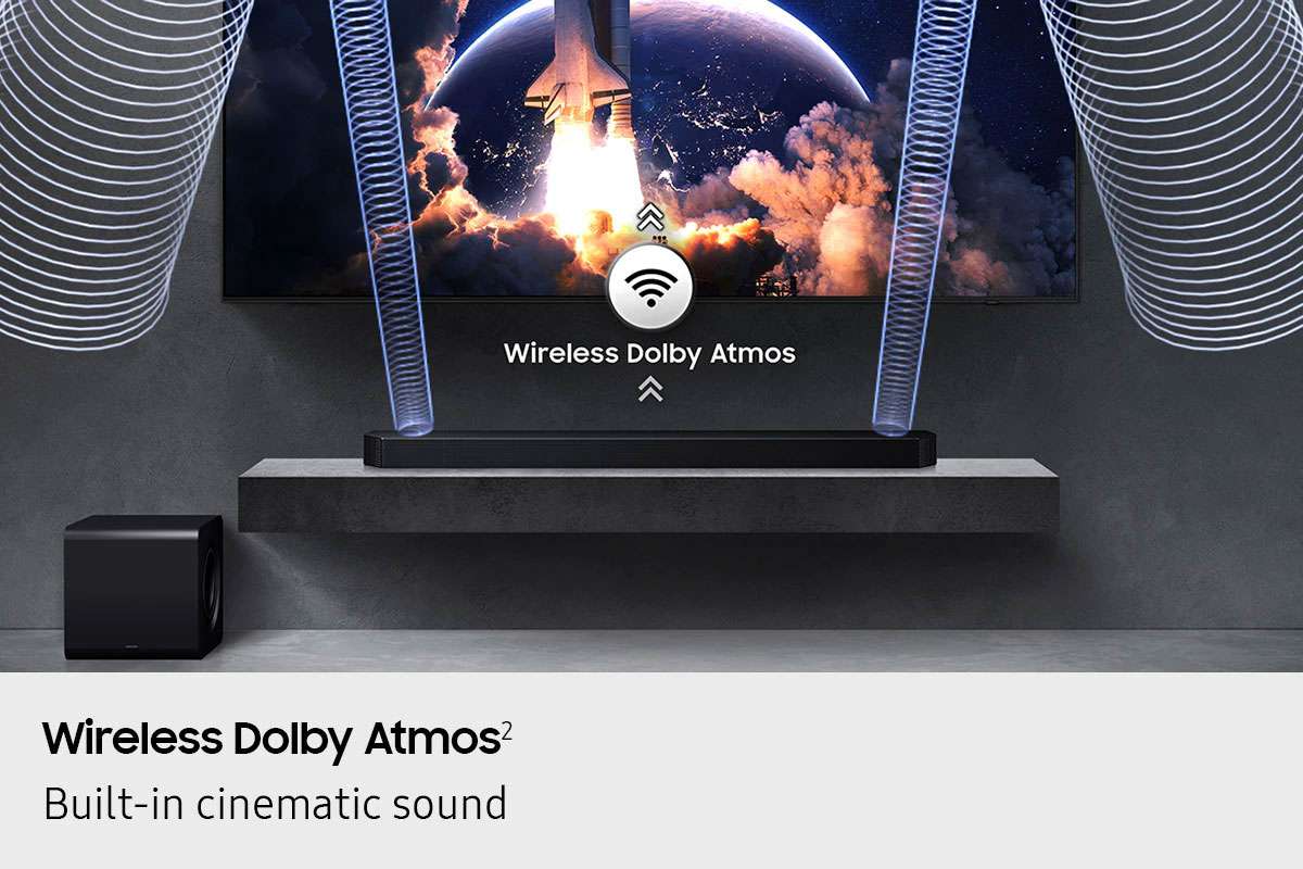 Samsung 5.1.2 Channel Q-Series Soundbar & Wireless Subwoofer HW-Q800H/XY