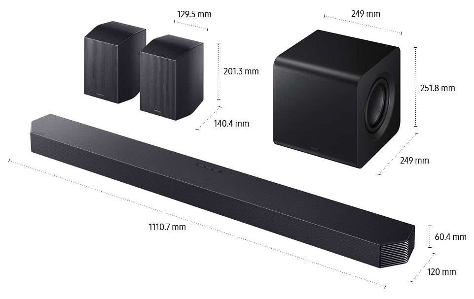 Samsung 9.1.4 Channel Q-Series Soundbar & Wireless Subwoofer HW-Q930H/XY