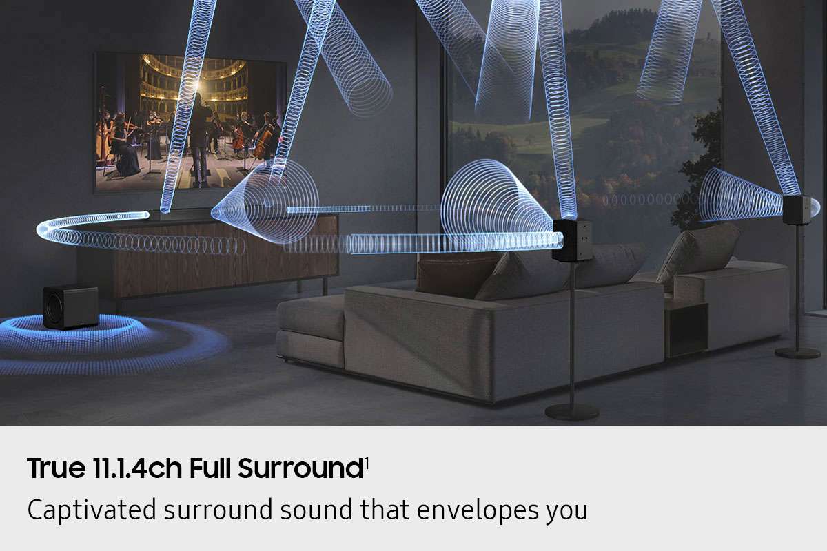 Samsung 11.1.4 Channel Q-Series Soundbar & Wireless Subwoofer HW-Q990H/XY