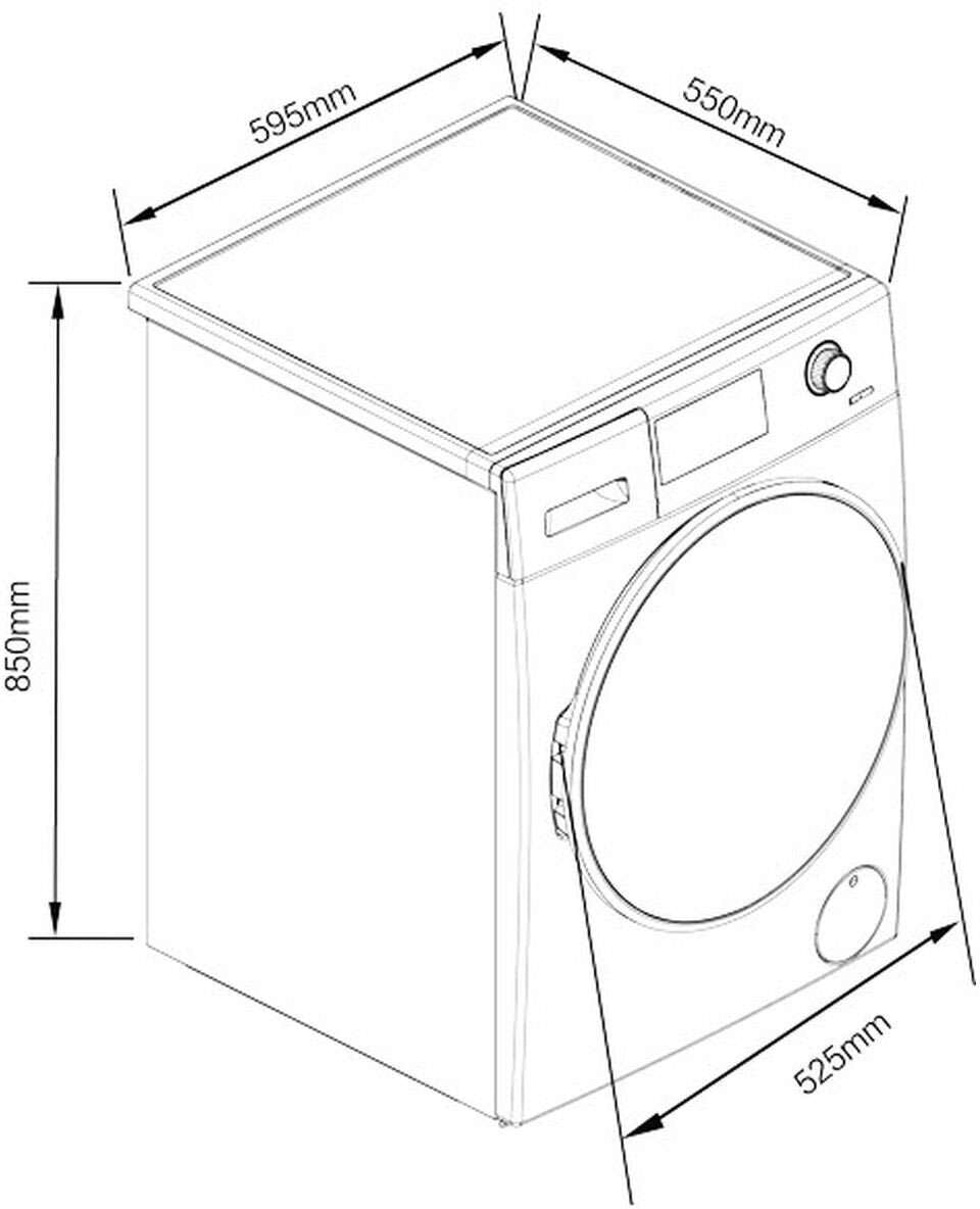 Haier 8kg/4kg Dryer & Washer Combo HWD8040BW1 | Greater Sydney Only