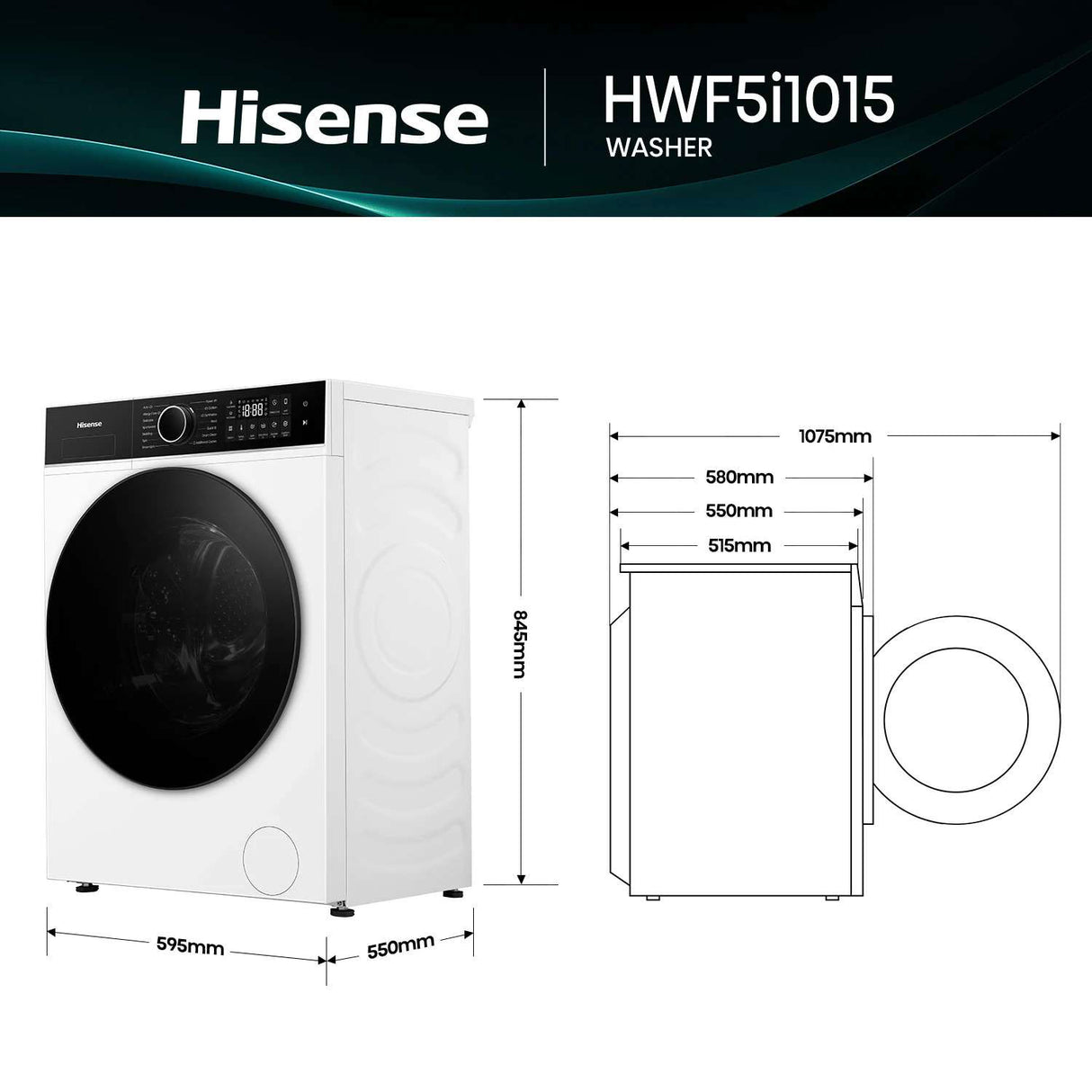 Hisense 10kg Front Load Washing Machine HWF5I1015 | Greater Sydney Only