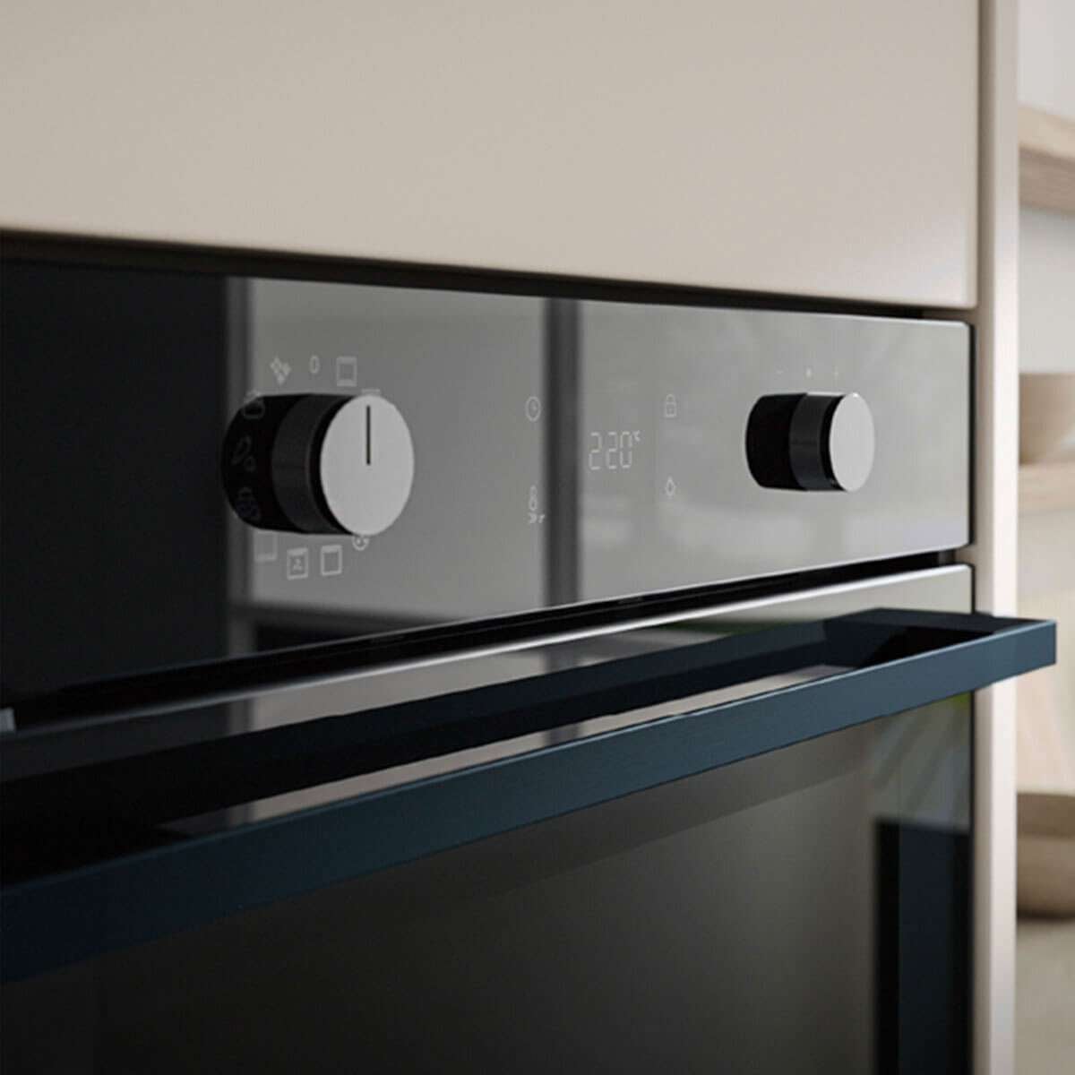 Haier 60cm 500 Series 12 Function Pyrolytic Built-in Oven Black HWO60S12EPB5