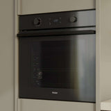 Haier 60cm 500 Series 12 Function Pyrolytic Built-in Oven Black HWO60S12EPB5