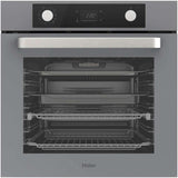 Haier 60cm 500 Series 12 Function Pyrolytic Built-in Oven Grey HWO60S12EPG5