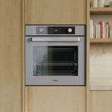 Haier 60cm 500 Series 12 Function Pyrolytic Built-in Oven Grey HWO60S12EPG5