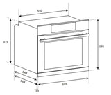 Haier 60cm 500 Series 12 Function Pyrolytic Built-in Oven HWO60S12EPX5