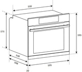 Haier 60cm 500 Series 14 Function Pyrolytic Built-in Oven HWO60S14TPX5