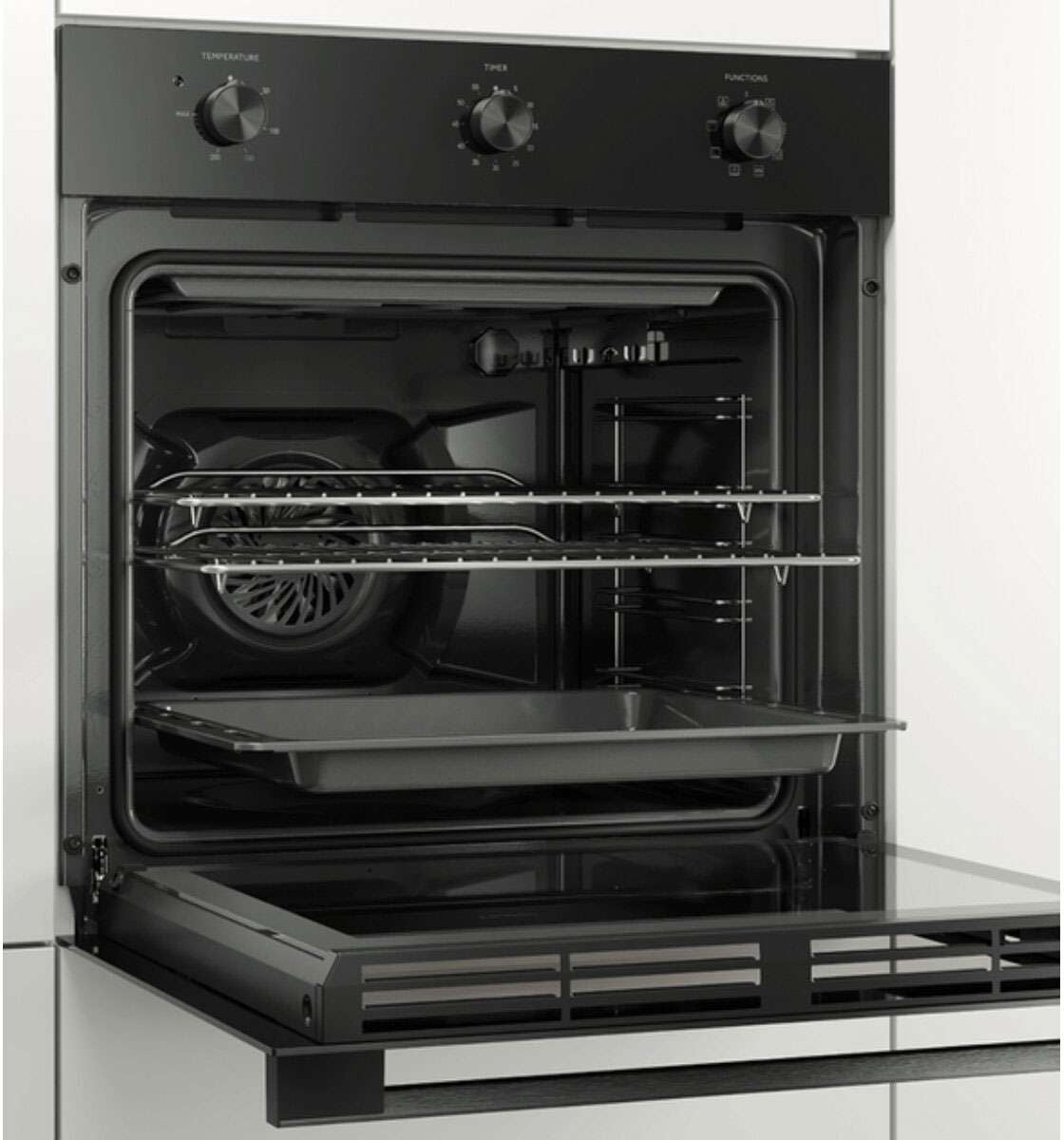 Haier 60cm 300 Series 7 Functions Built-in Oven HWO60S7MB3
