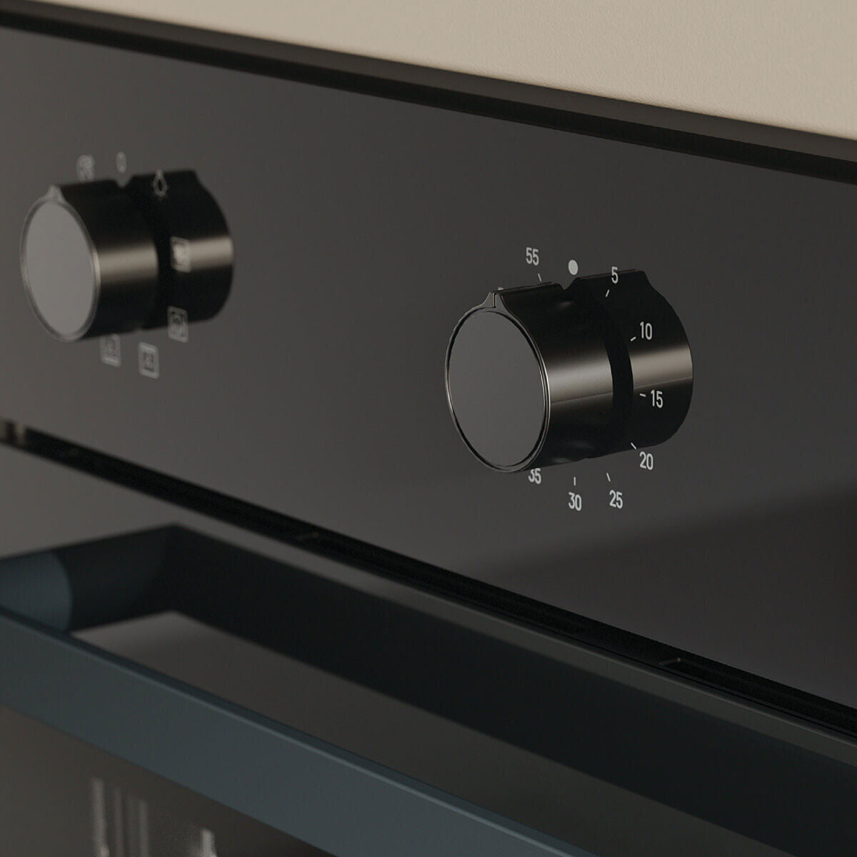 Haier 60cm 300 Series 7 Function Built-in Oven with Air Fry Black HWO60S7MB6