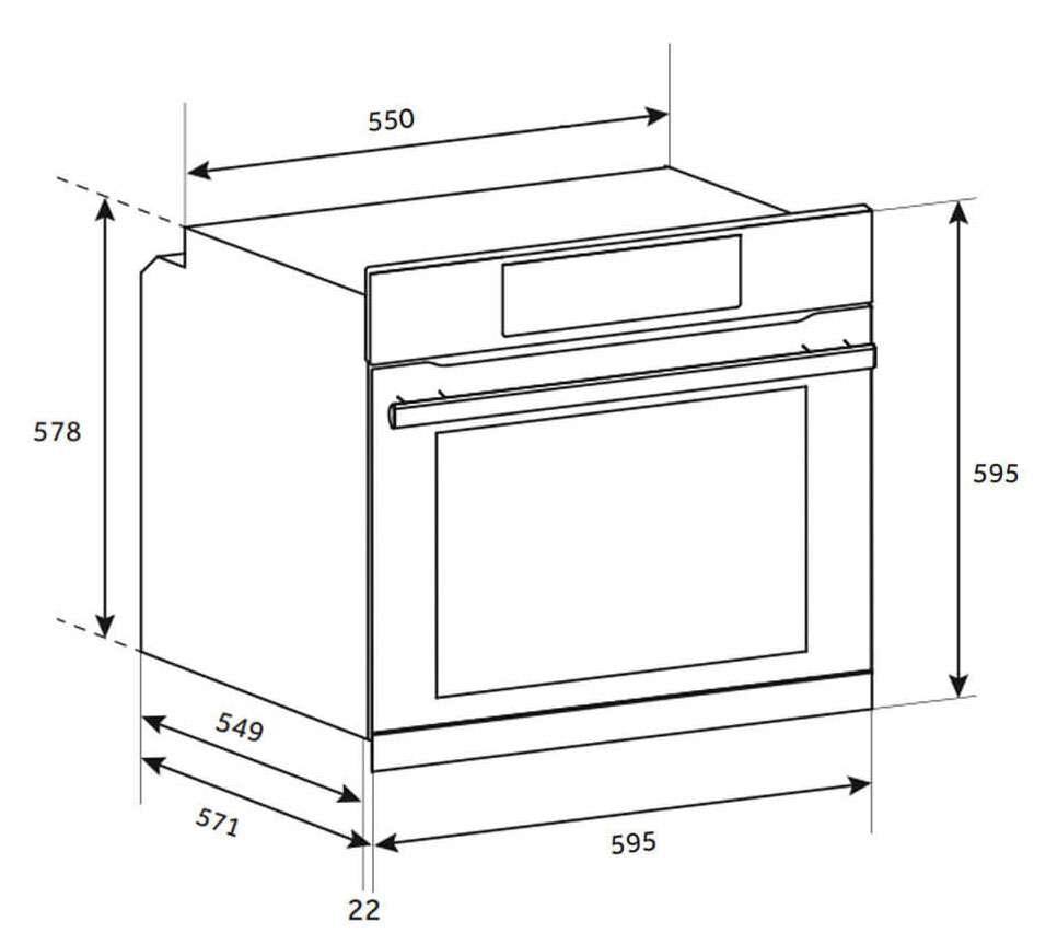 Haier 60cm 7 Function Built-in Convection Oven Stainless Steel HWO60S7MX5