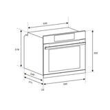 Haier 60cm 300 Series 7 Function Built-in Oven with Stainless Steel HWO60S7MX6