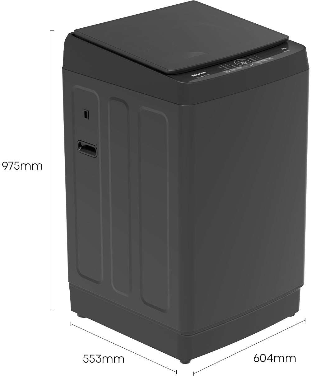 Hisense Series 3K 8kg Top Load Washing Machine HWT3K8065B | Greater Sydney Only