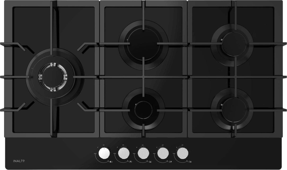 InAlto 90cm Gas Cooktop with Wok Burner ICGG905W
