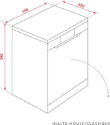 InAlto 60cm Stainless Steel Freestanding Dishwasher IDW604S