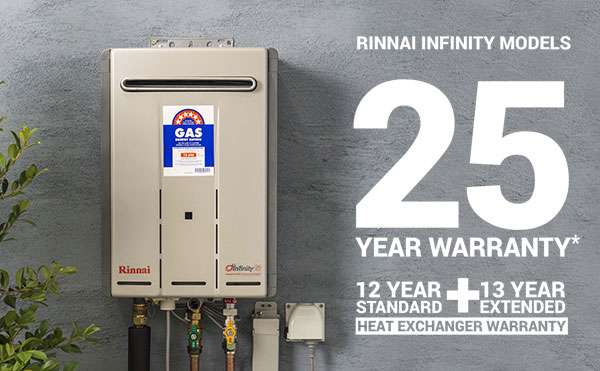 Rinnai InfinityTouch 50°C 26L Instant Hot Water System INF26TN50MA *NATURAL GAS*