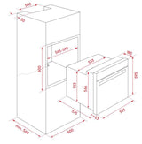 InAlto 60cm 80L Electric Wall Oven IO605TB