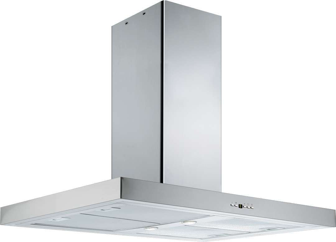 Schweigen 90cm Silent 1600m3/hr Stainless Steel Light Island Rangehood IS4110SP