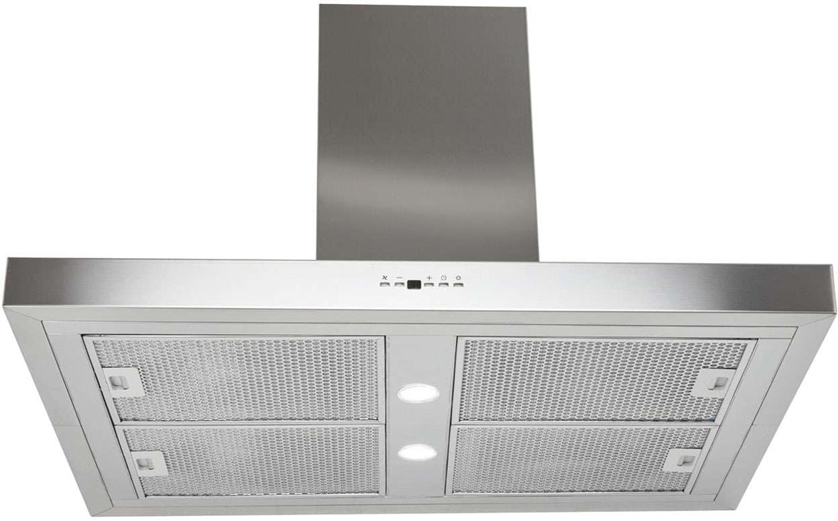 Schweigen 90cm Silent 3200m3/hr Stainless Steel Light Island Rangehood IS4110SE