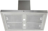 Schweigen 90cm Silent 3200m3/hr Stainless Steel Light Island Rangehood IS4110SE