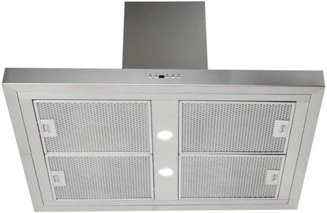 Schweigen 90cm Silent 3200m3/hr Stainless Steel Light Island Rangehood IS4110SE