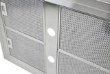 Schweigen 90cm Silent 3200m3/hr Stainless Steel Light Island Rangehood IS4110SE