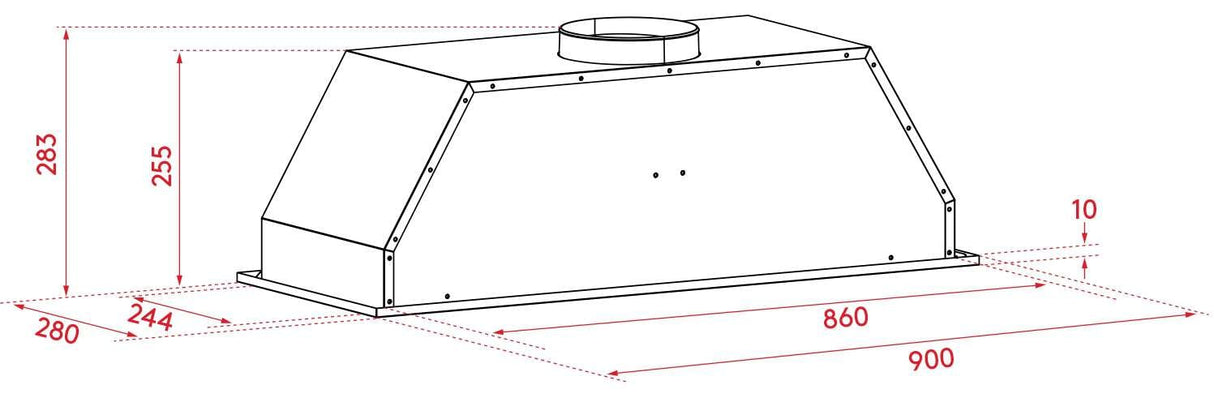 Airvolution 90cm Undermount Rangehood IUM90
