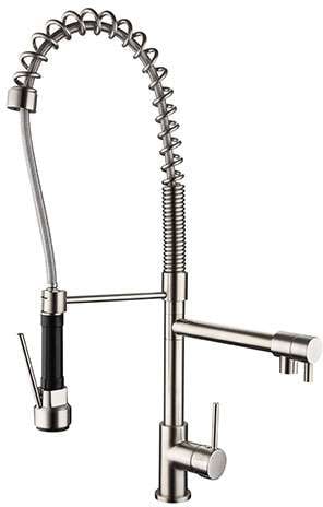 Modern National Halo Spring Kitchen Mixer Tap Brushed Nickel K0044BN