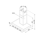Smeg 60cm Wall Mount Canopy Rangehood KBTAU600XE