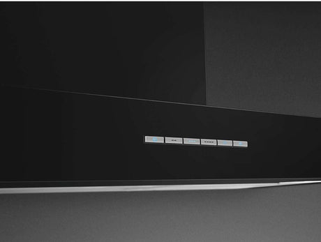 Smeg 90cm Wall Mount Canopy Rangehood Matt Black KBTAU900NE