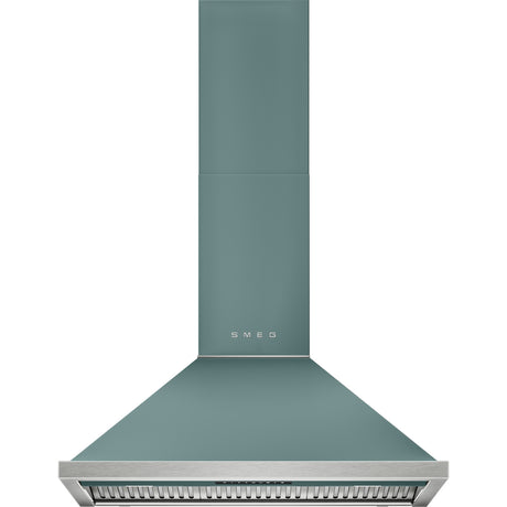 Smeg 90cm Portofino Canopy Rangehood Emerald Green KCU94EGM