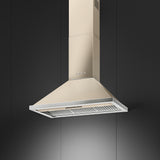 Smeg 90cm Portofino Canopy Rangehood Moonlight KCU94MLM