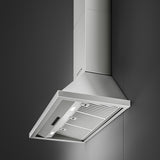 Smeg 90cm Portofino Canopy Rangehood Stainless Steel KCU94X