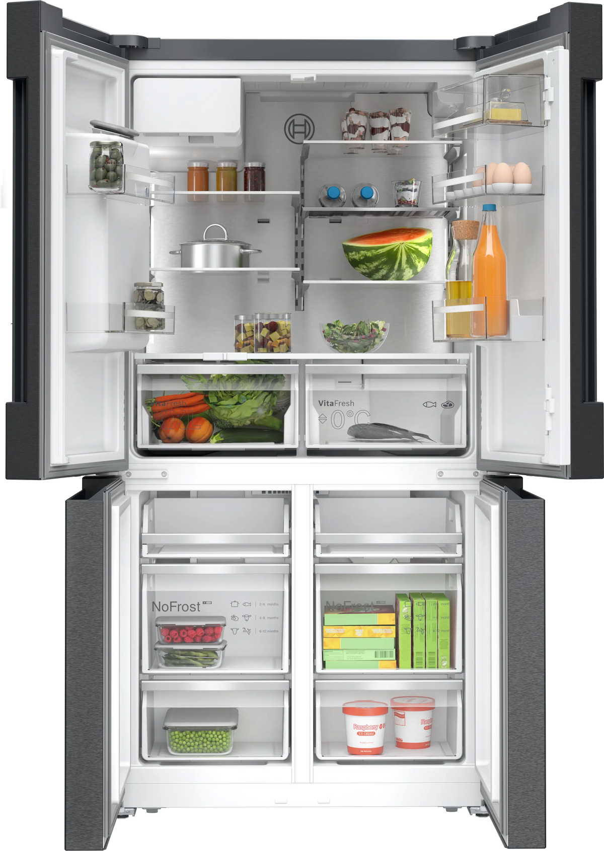 Bosch Series 6 574L Quad Door Refrigerator KFD96AXEAA | Greater Sydney Only