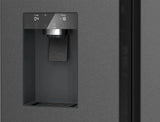 Bosch Series 6 574L French Door Fridge with Non-Plumbed Ice and Water Brushed Black Steel KFI96AXEAA