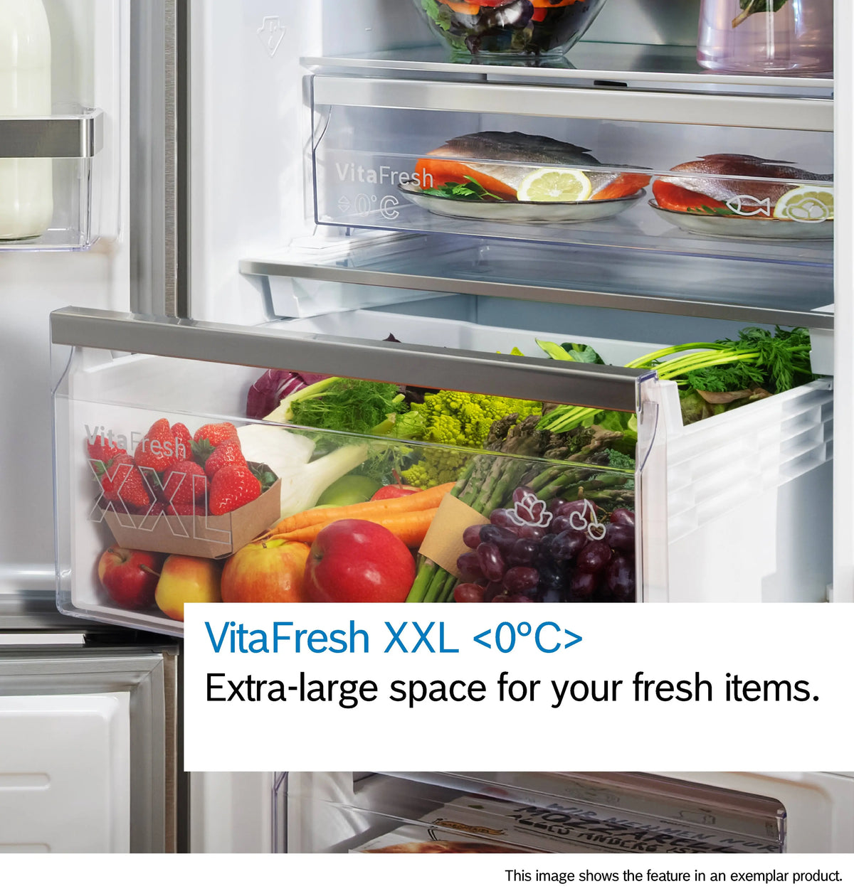 Bosch Series 6 574L French Door Fridge with Non-Plumbed Ice and Water Brushed Black Steel KFI96AXEAA