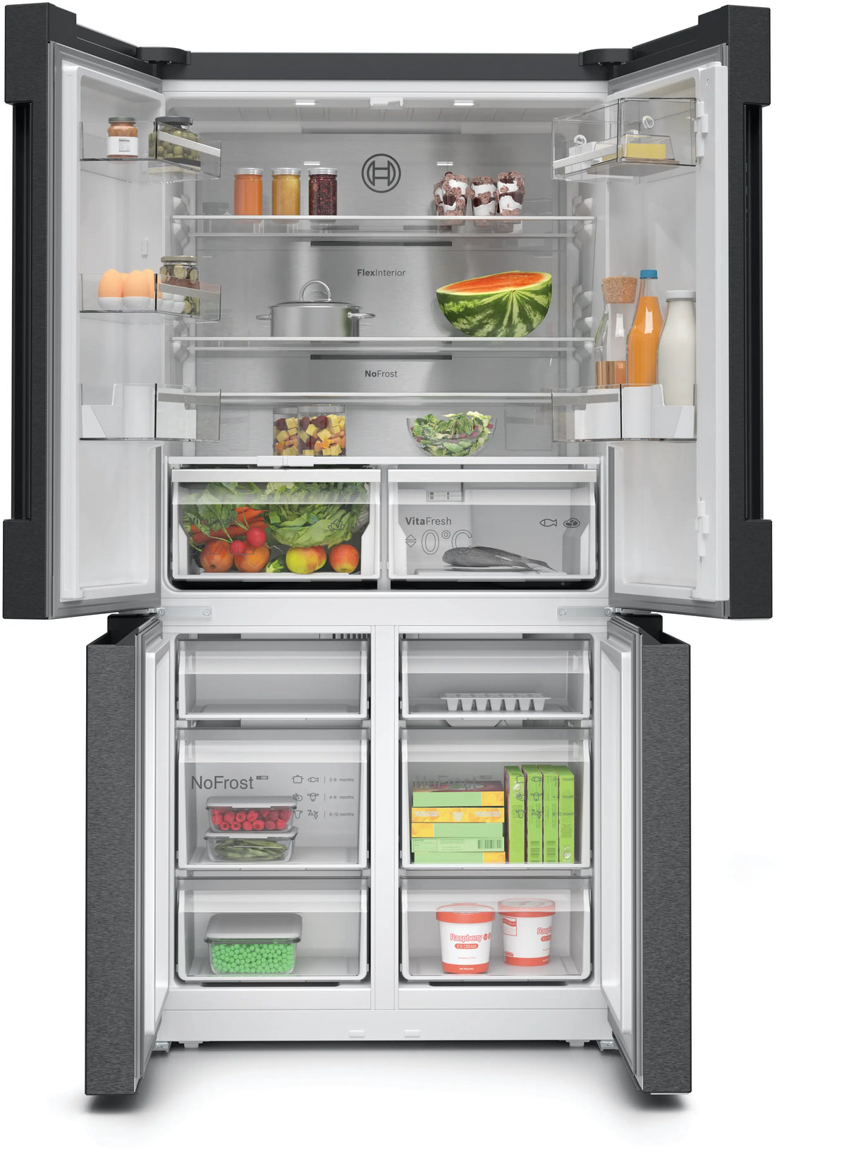 Bosch Series 6 605L Quad Door Refrigerator KFN96AXEAA