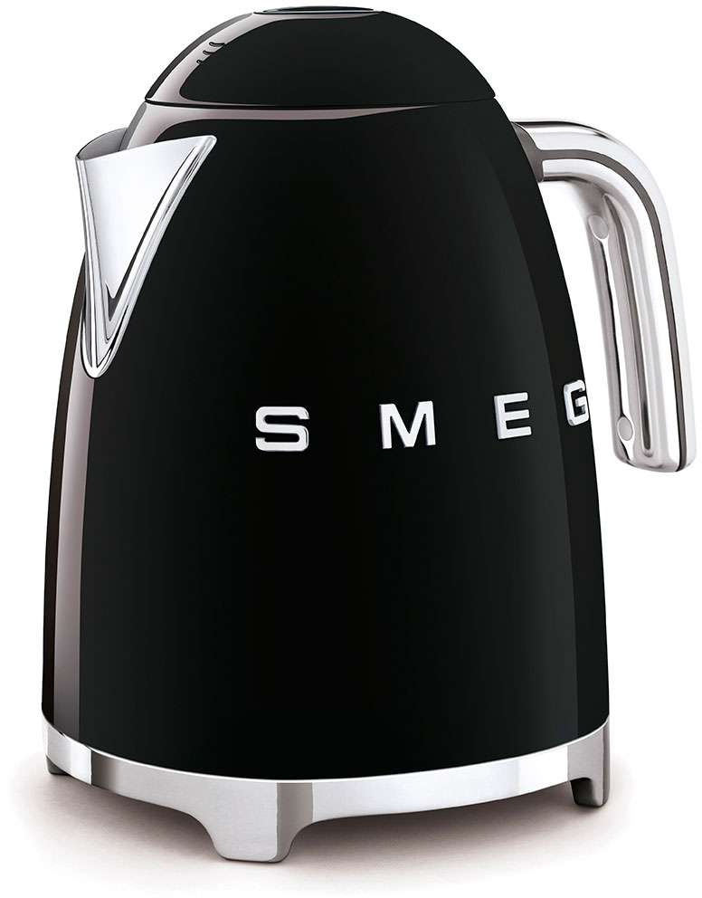 Smeg Kettle and 2 Slice Toaster Pack Black KLF03BLAUTSF01BLAU